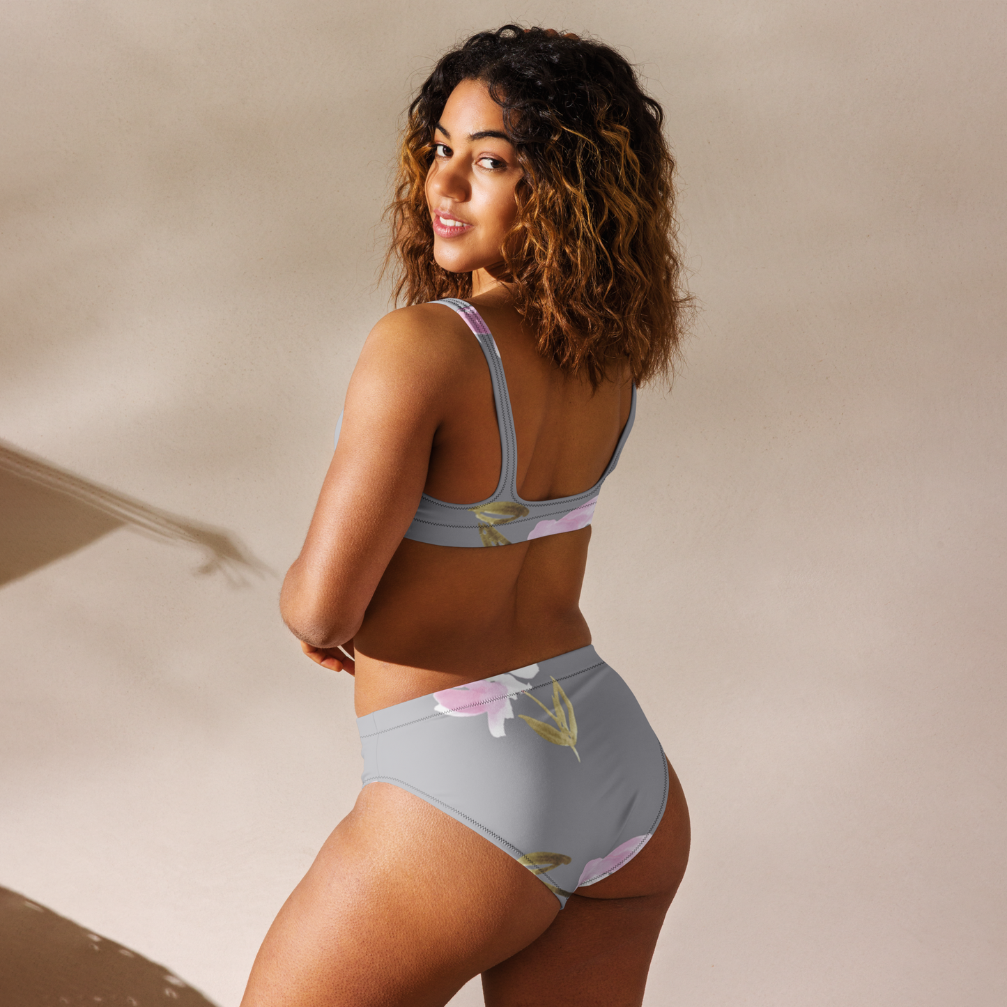 Recycled high-waisted bikini