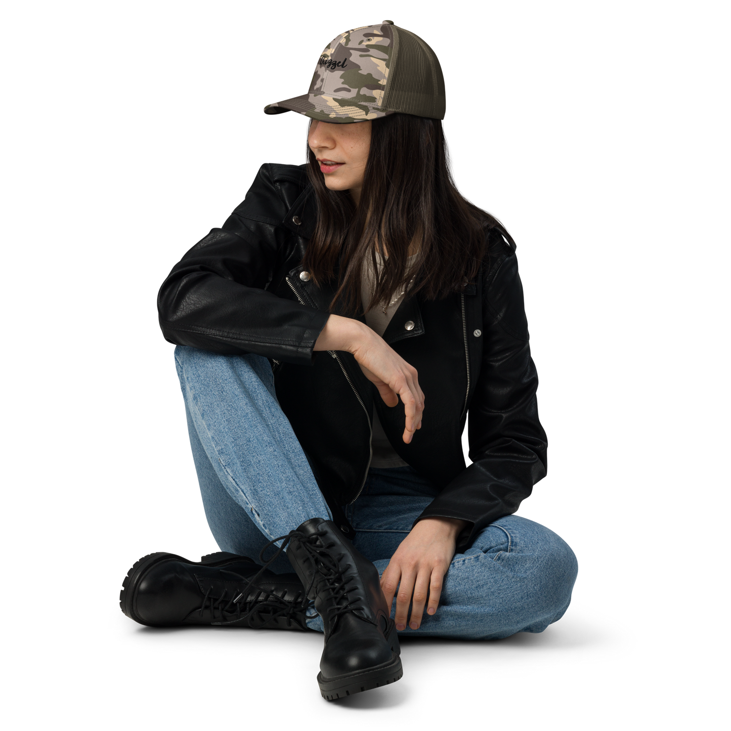 Camouflage trucker hat