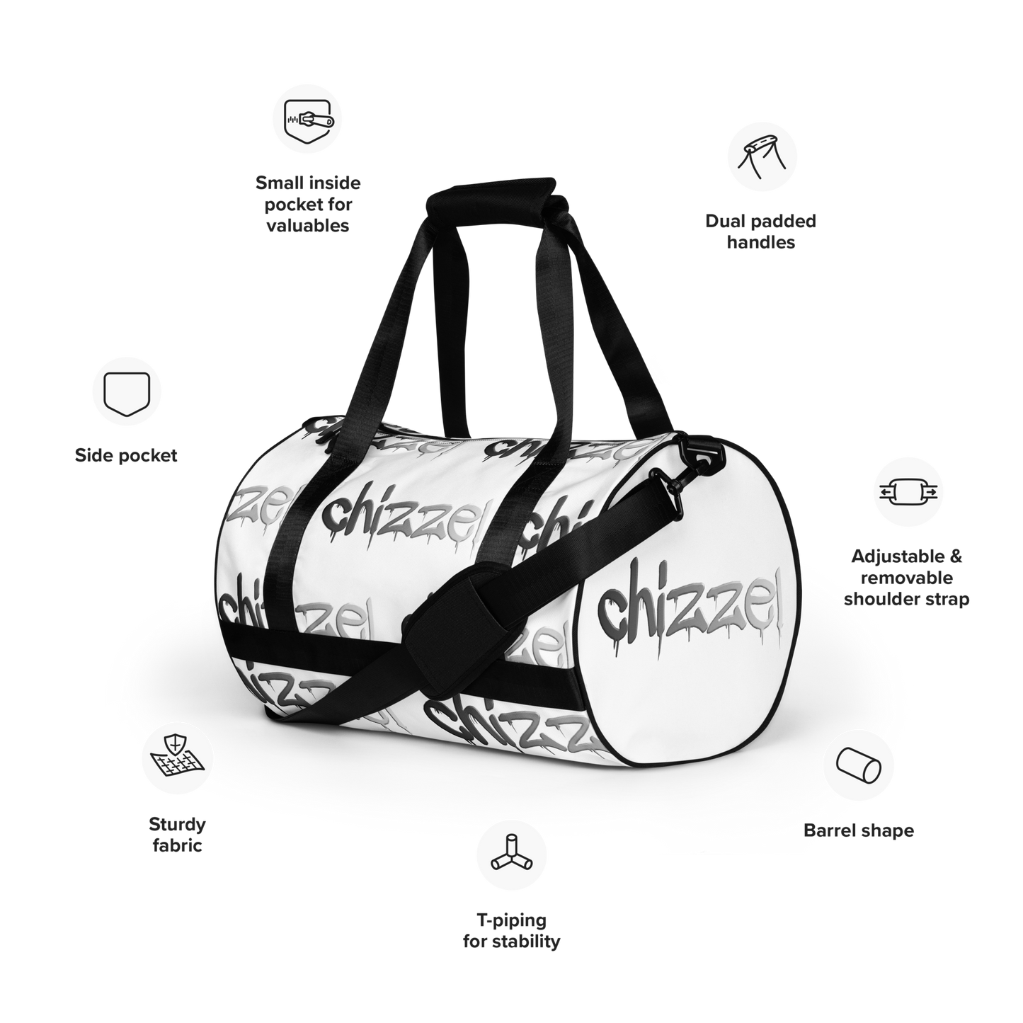 All-over print gym bag