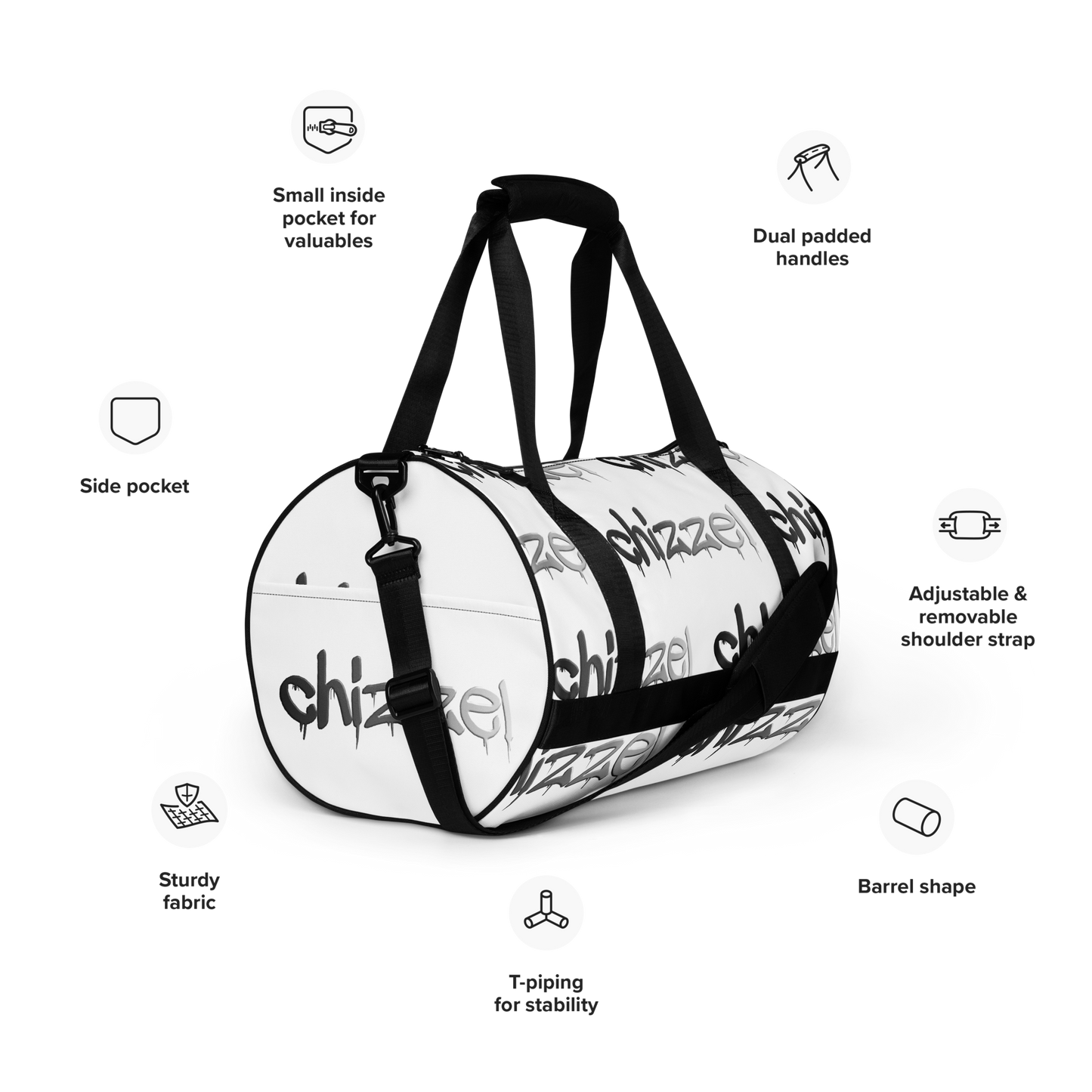All-over print gym bag
