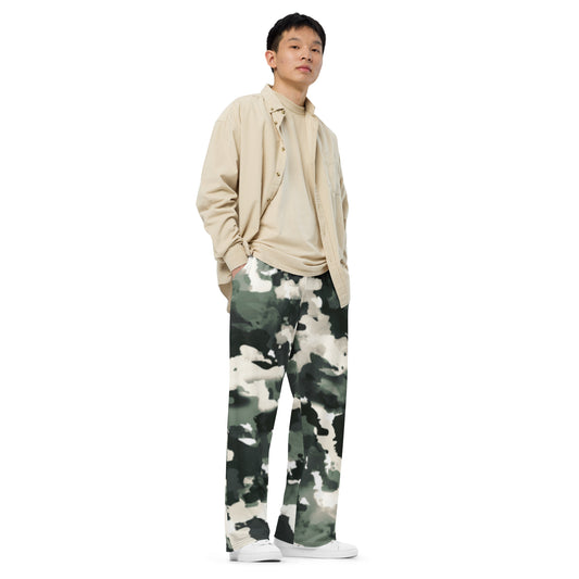 All-over print unisex wide-leg pants