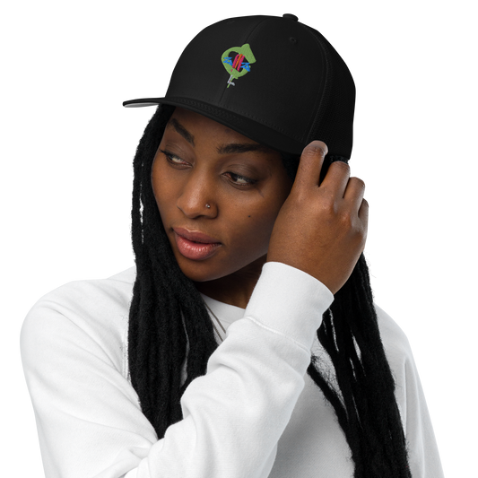 Closed-back trucker cap